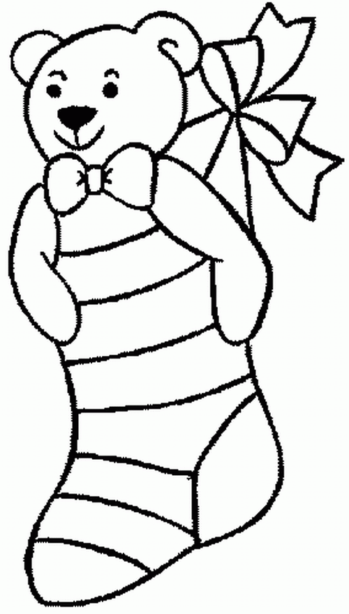 Skarpety świąteczne kolorowanki